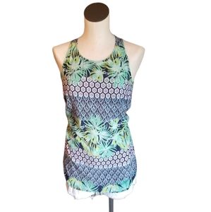 Old Navy tropical print tank